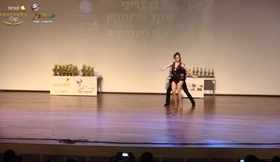 שקד פרומקין בגביע ישראל בריקוד לטיני- זוגות מקצוענים